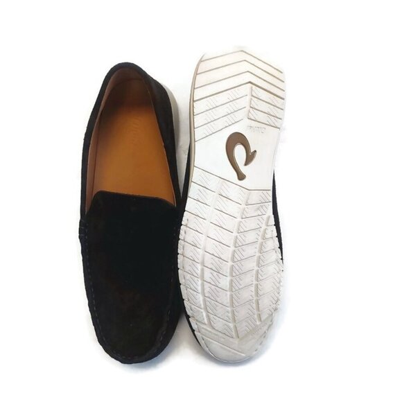 Olukai KA\'A LOAFER Mens Size 12 Italian Suede Leather Casual Shoes Dk Wood Brown main image 4